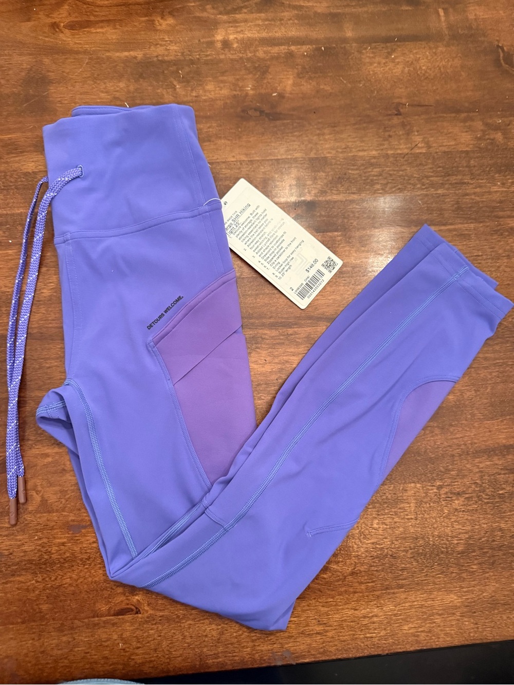 Women’s Purple Active Leggings with Side Pocket